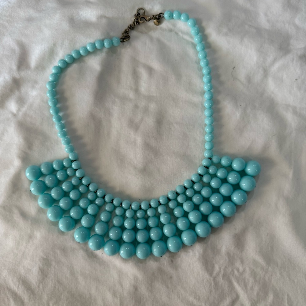 GUC J Crew Turquoise Statement Necklace